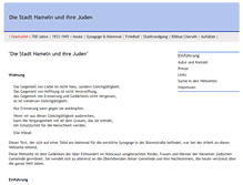 Tablet Screenshot of juedische-geschichte-hameln.de
